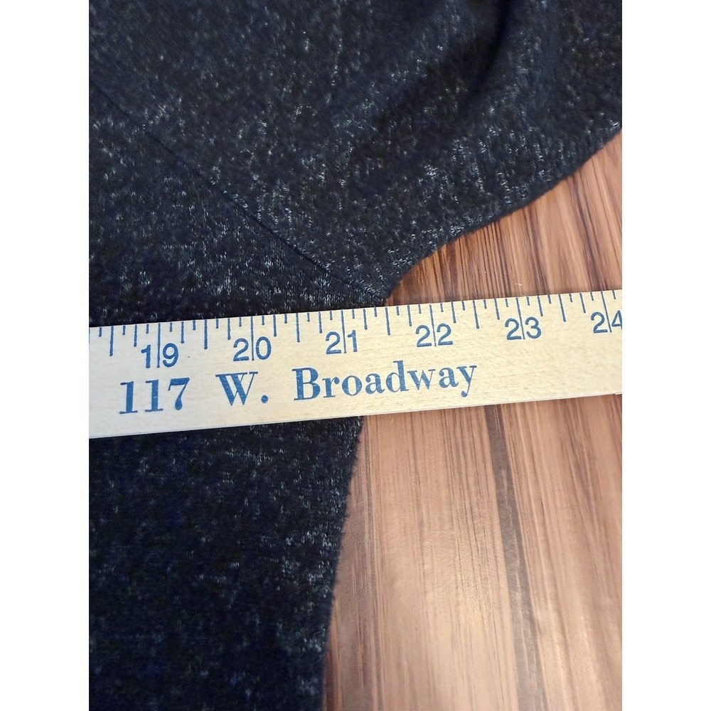 CAbi The PJ Dress Heathered Charcoal Black V-Neck Knit Sweater Size Large 3829 - Picture 3 of 6